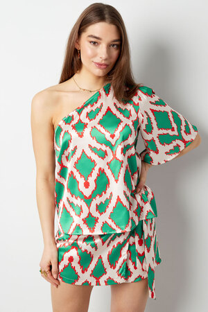 One-shoulder top tropical bliss - fuchsia h5 Picture5